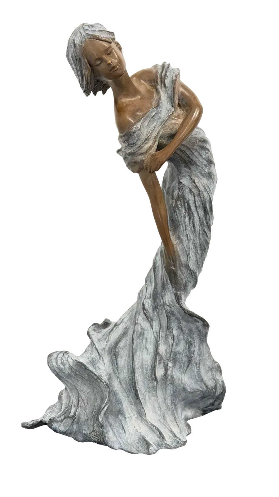 Alix, sculpture en bronze de Nathalie Seguin — Galerie Maner, Pont-Aven
