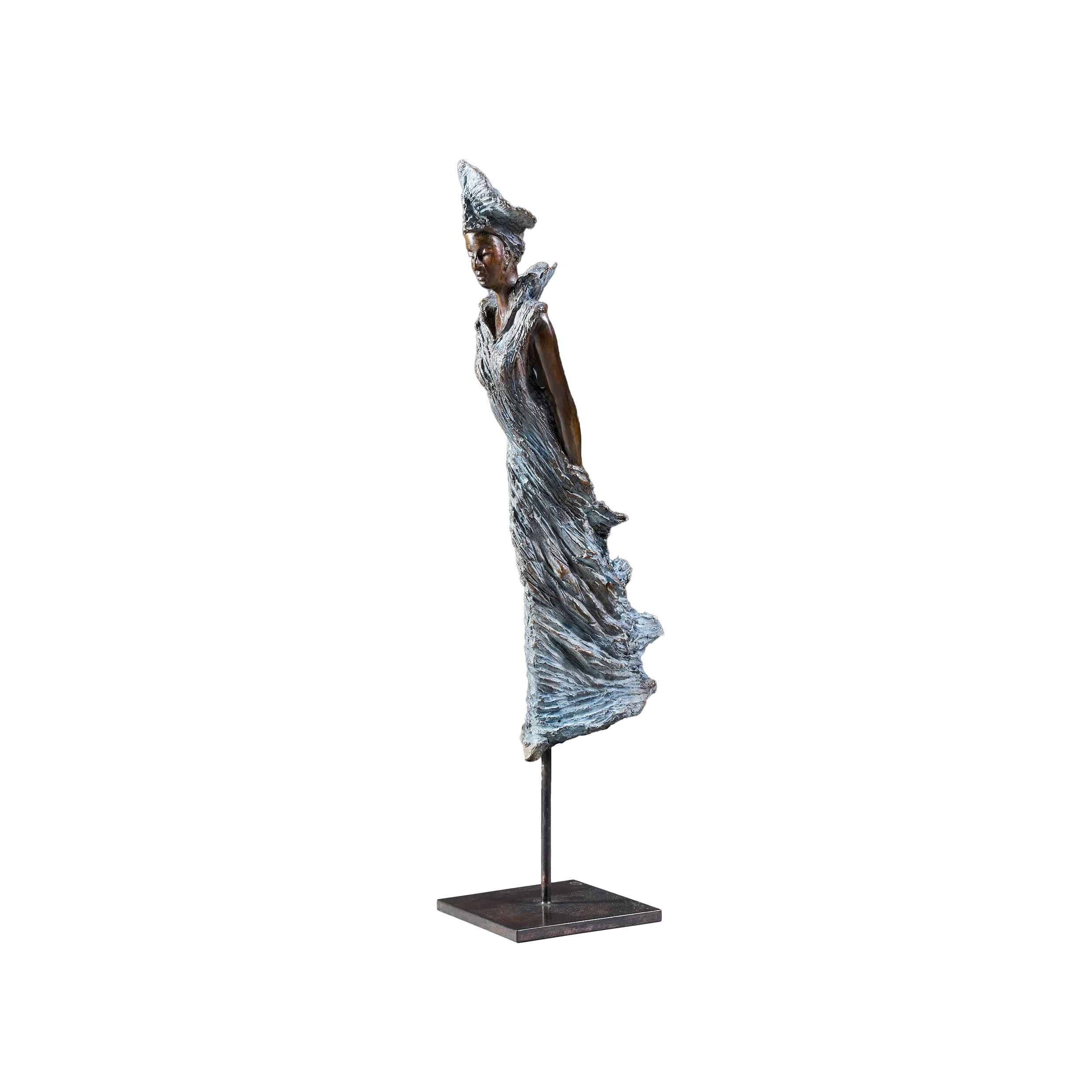 Anastasia, sculpture en bronze de Nathalie Seguin — Galerie Maner, Pont-Aven