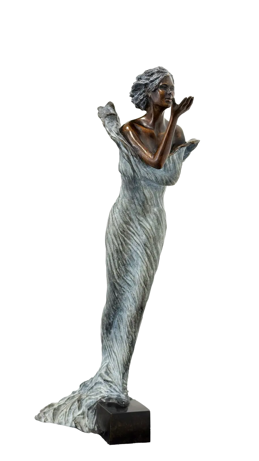 Caly, sculpture en bronze de Nathalie Seguin — Galerie Maner, Pont-Aven