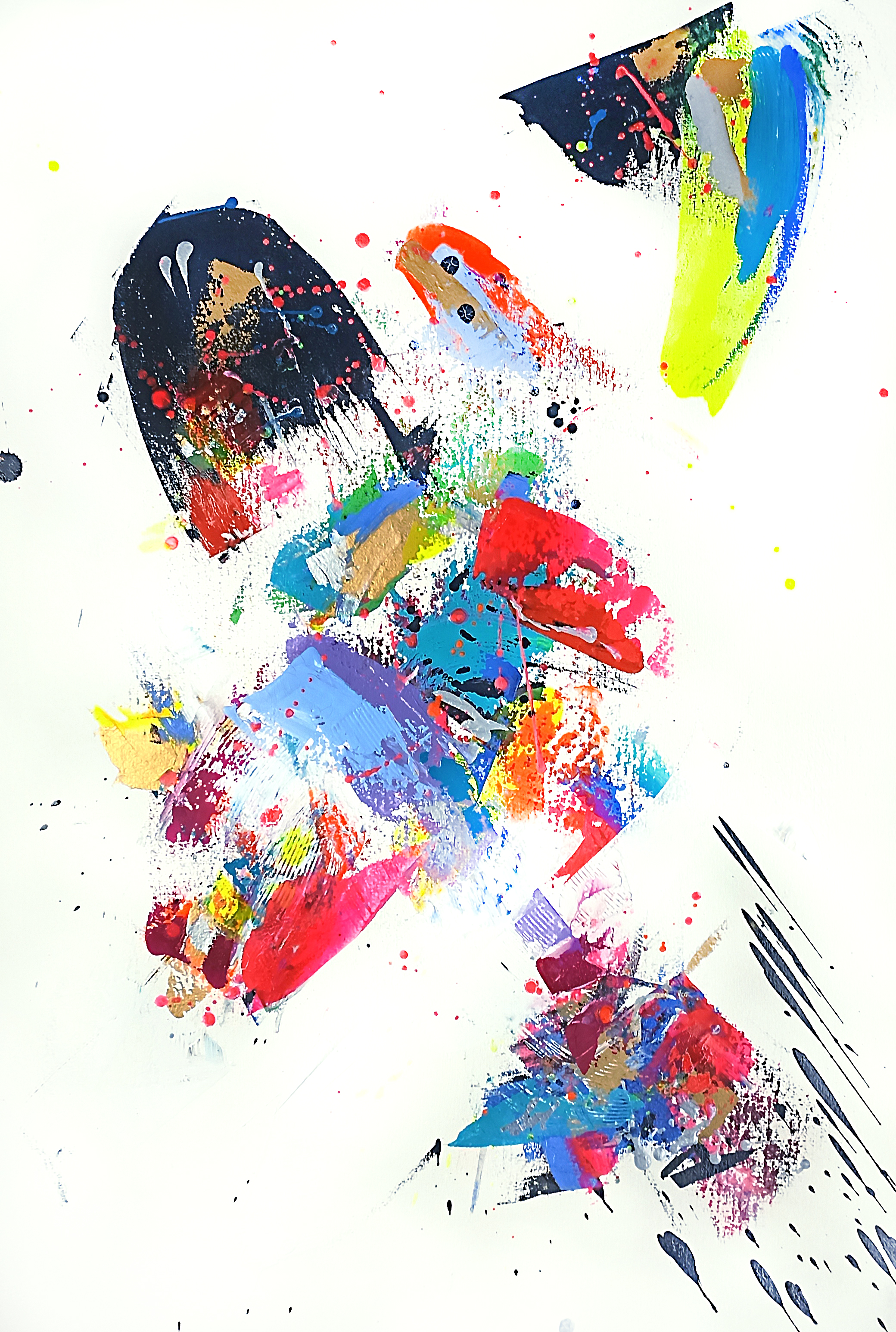 Cosmic Desire C, technique mixte sur papier de Stephanie Mackenzie — Galerie Maner, Pont-Aven