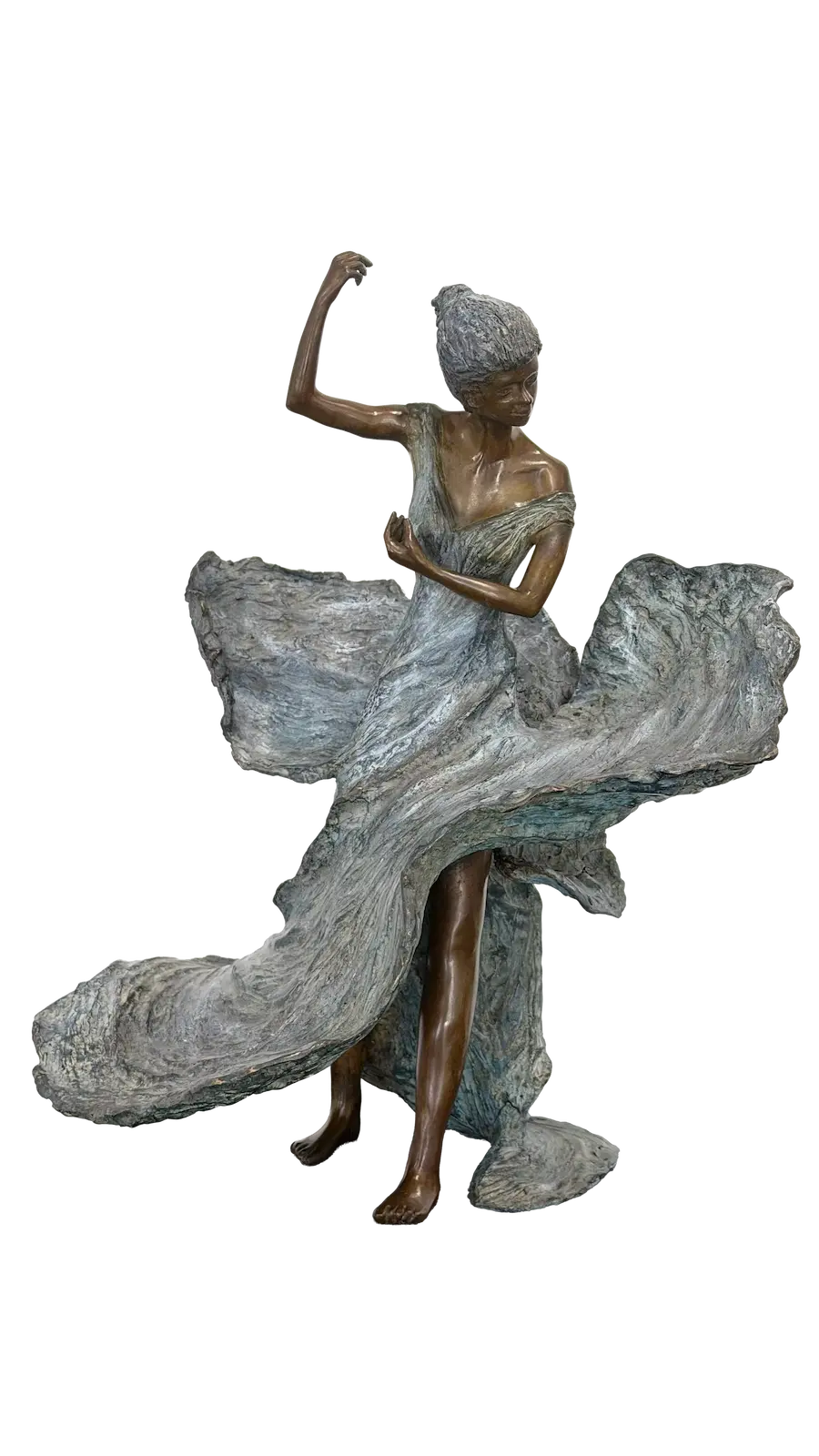 Gabriella, sculpture en bronze de Nathalie Seguin — Galerie Maner, Pont-Aven