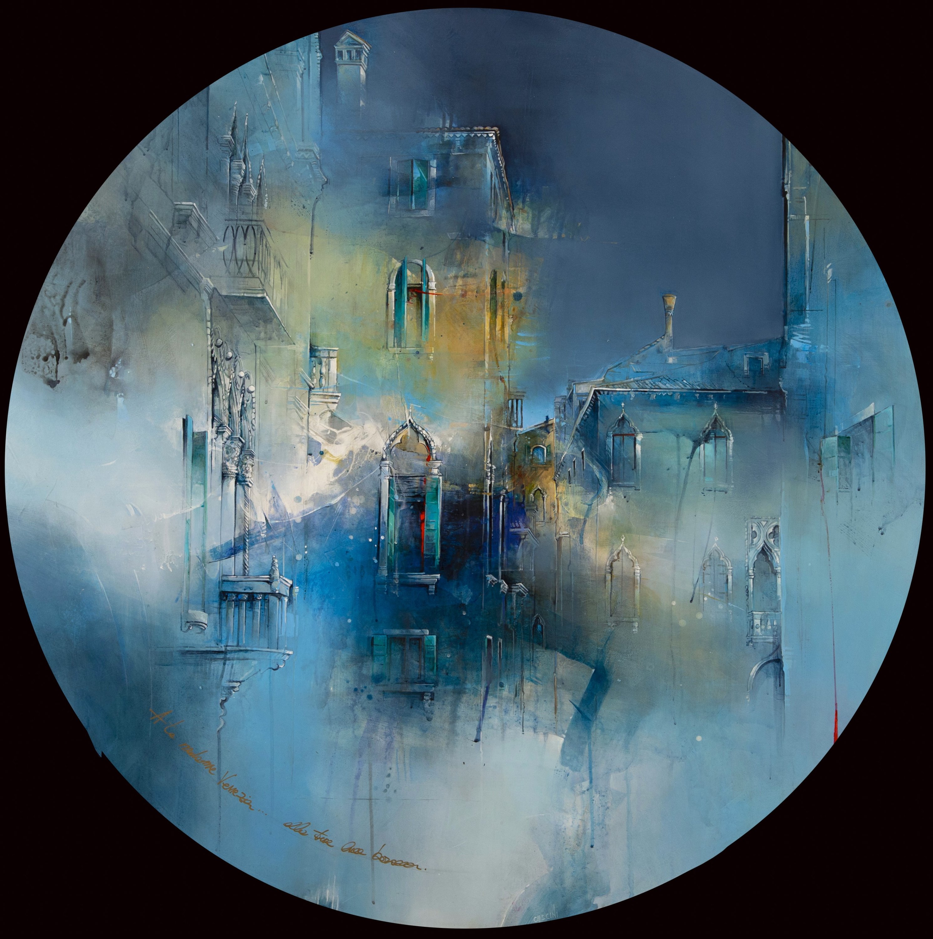 Il Sottosopra, huile sur toile de Nadia Cascini — Galerie Maner, Pont-Aven