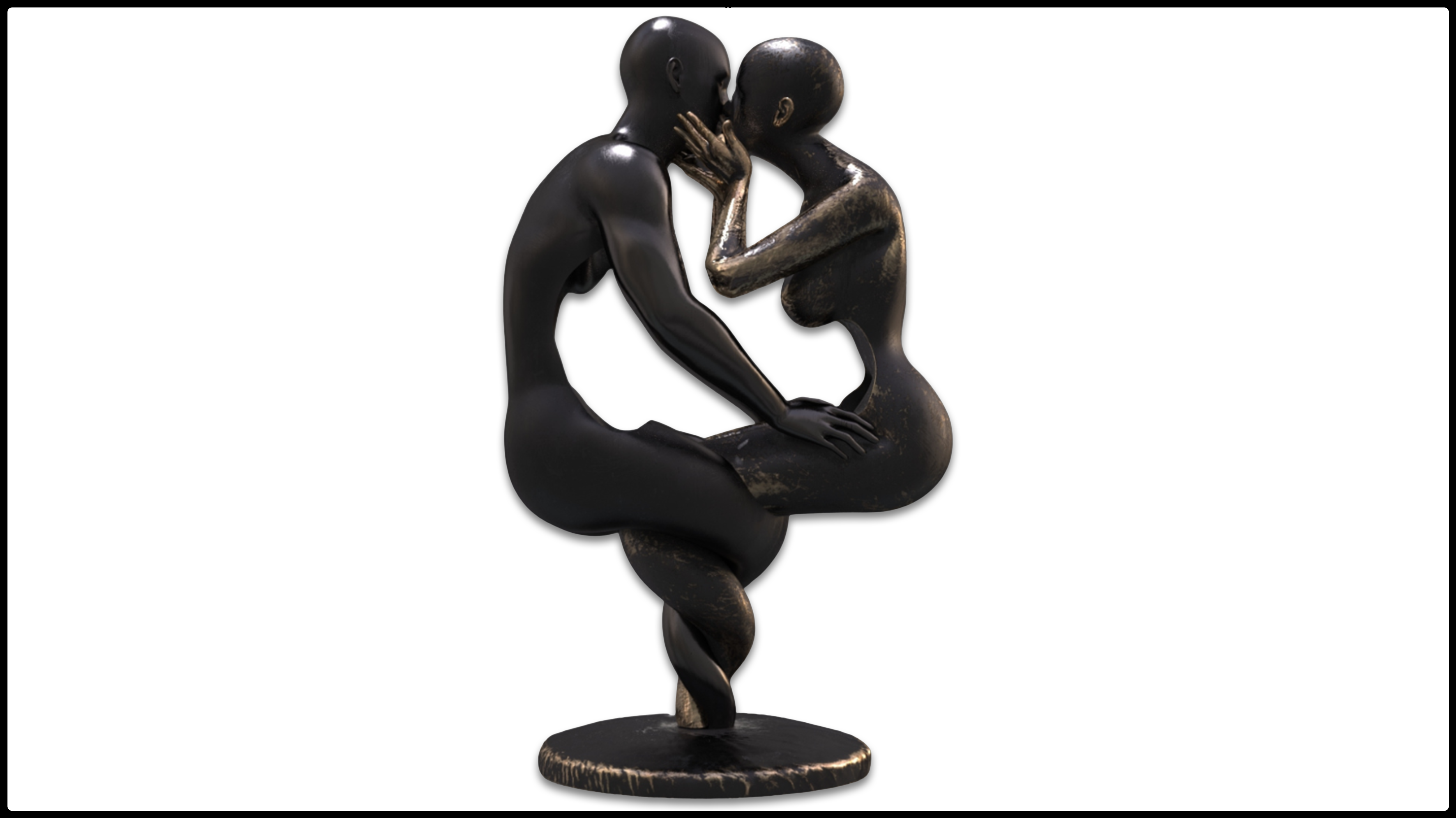 Œuvre du sculpteur Franck Kuman, artiste exposé à la Galerie Maner, Pont-Aven
