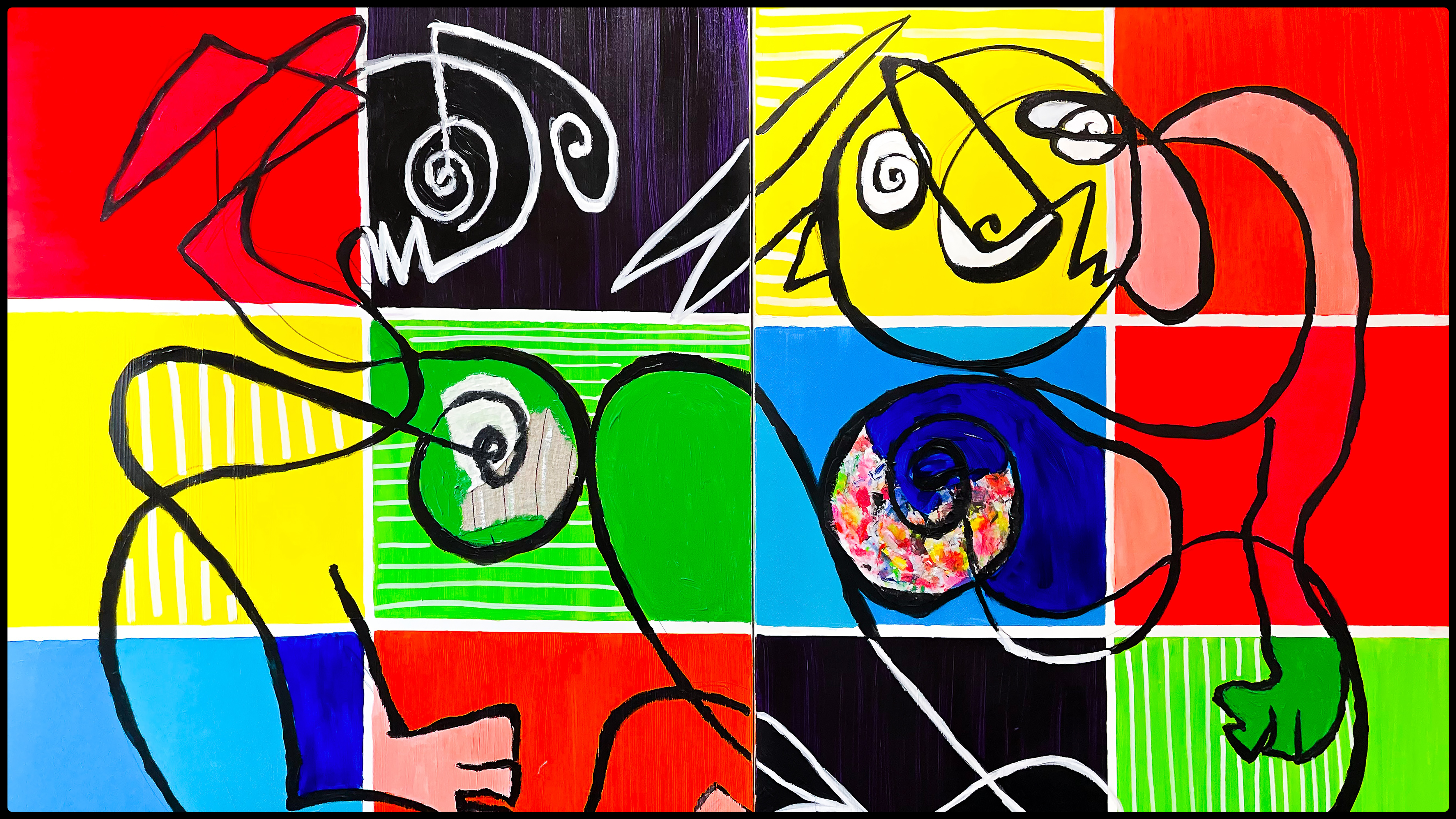 Œuvre de Jorge Colomina, artiste exposé à la Galerie Maner, Pont-Aven