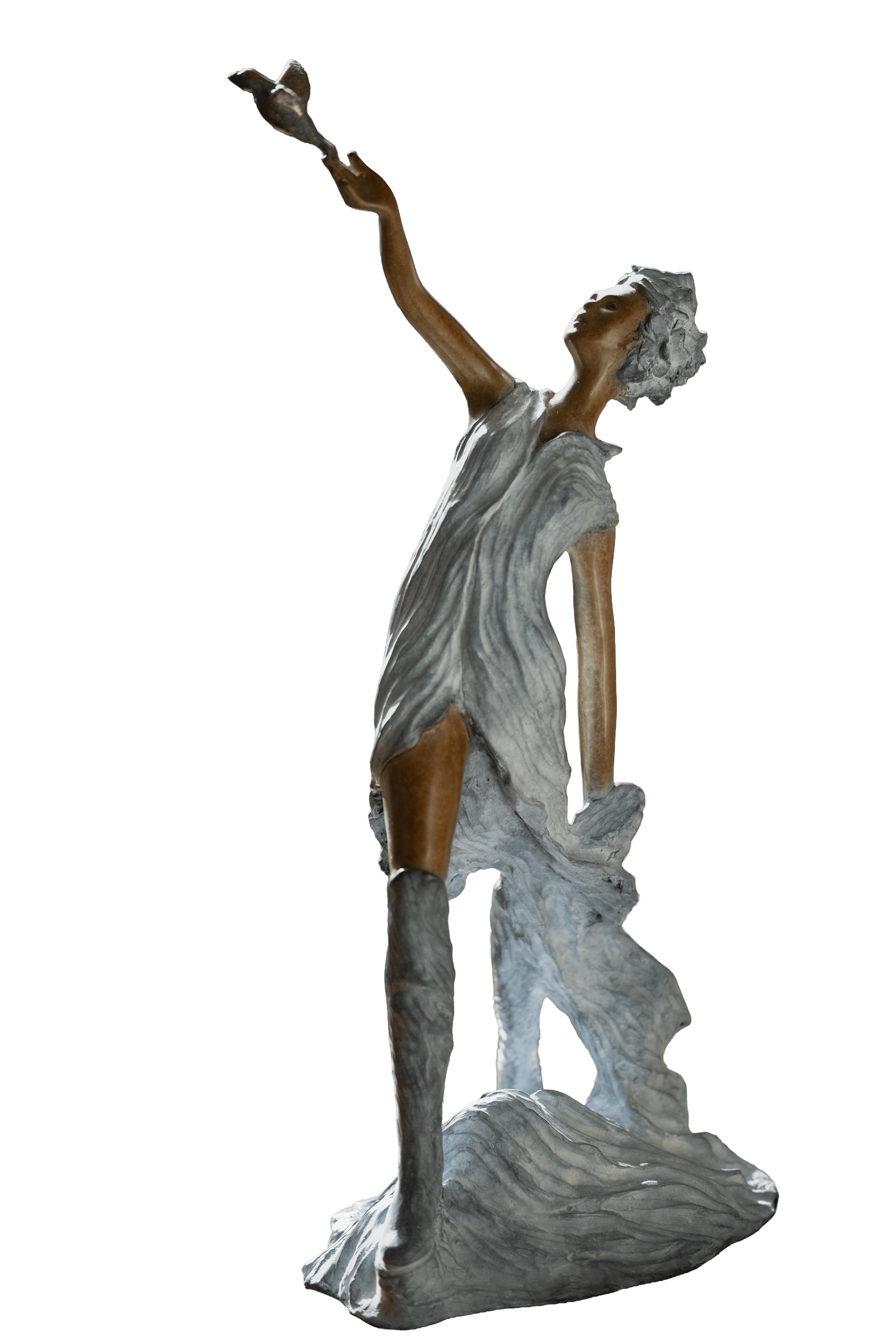 Libertad, sculpture en bronze de Nathalie Seguin — Galerie Maner, Pont-Aven
