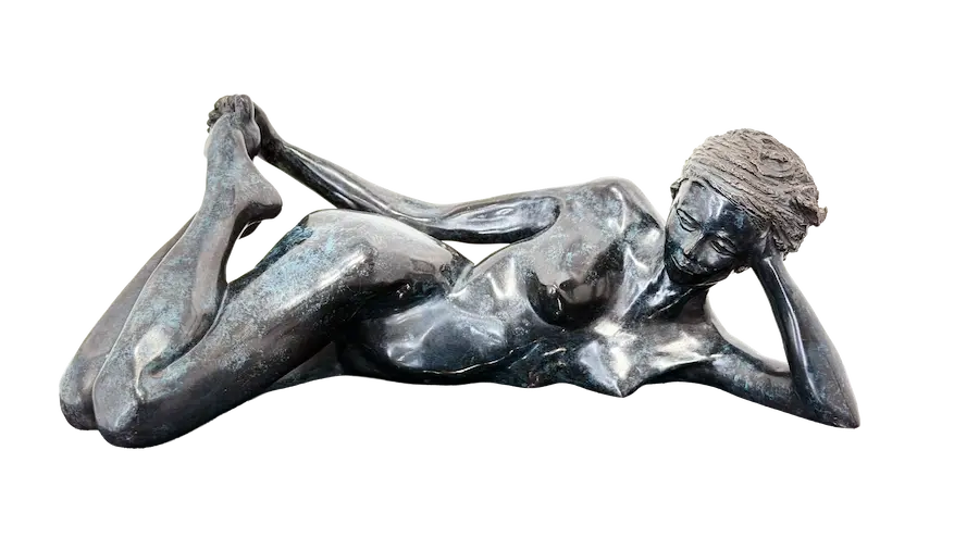 Luli, sculpture en bronze de Nathalie Seguin — Galerie Maner, Pont-Aven