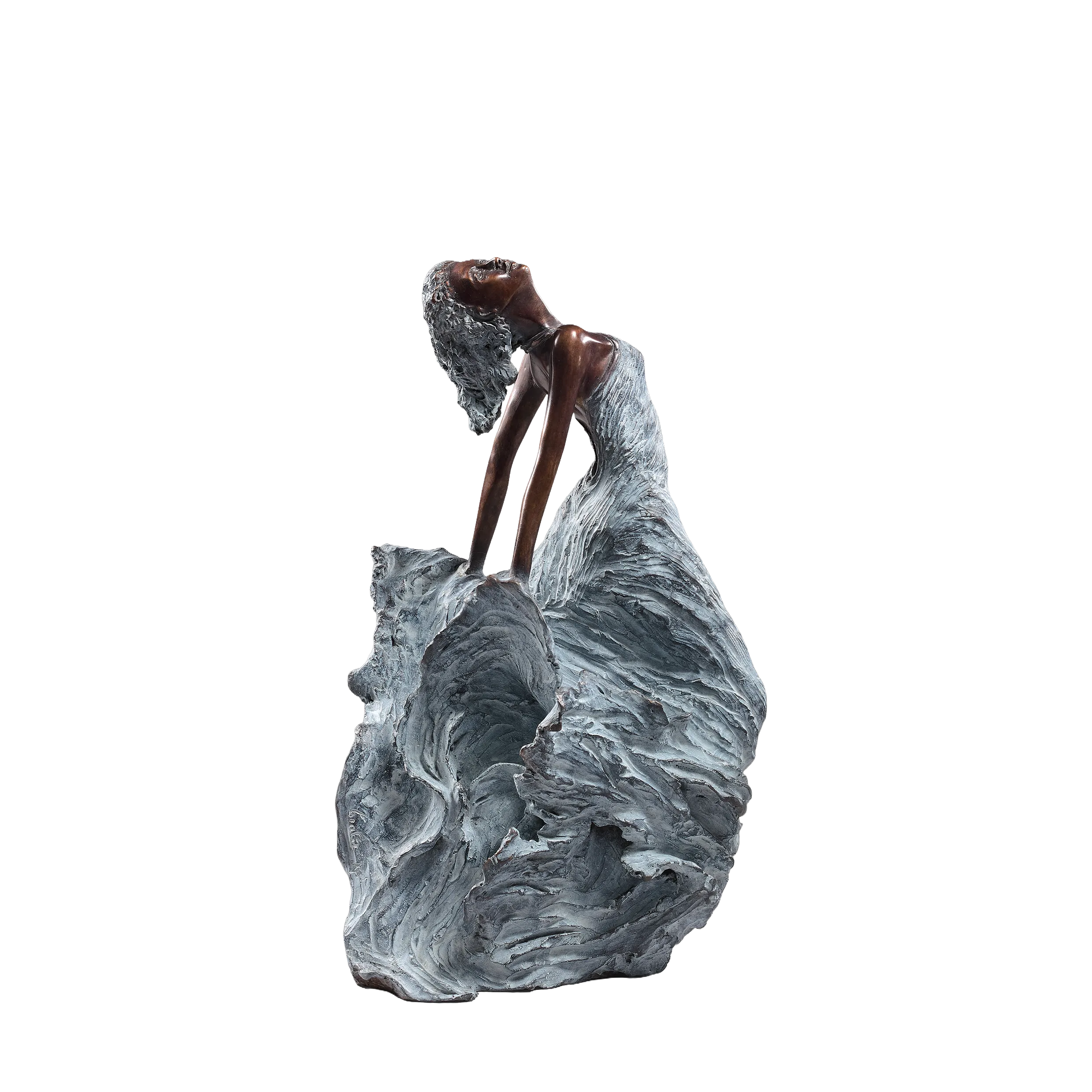 Luz, sculpture en bronze de Nathalie Seguin — Galerie Maner, Pont-Aven