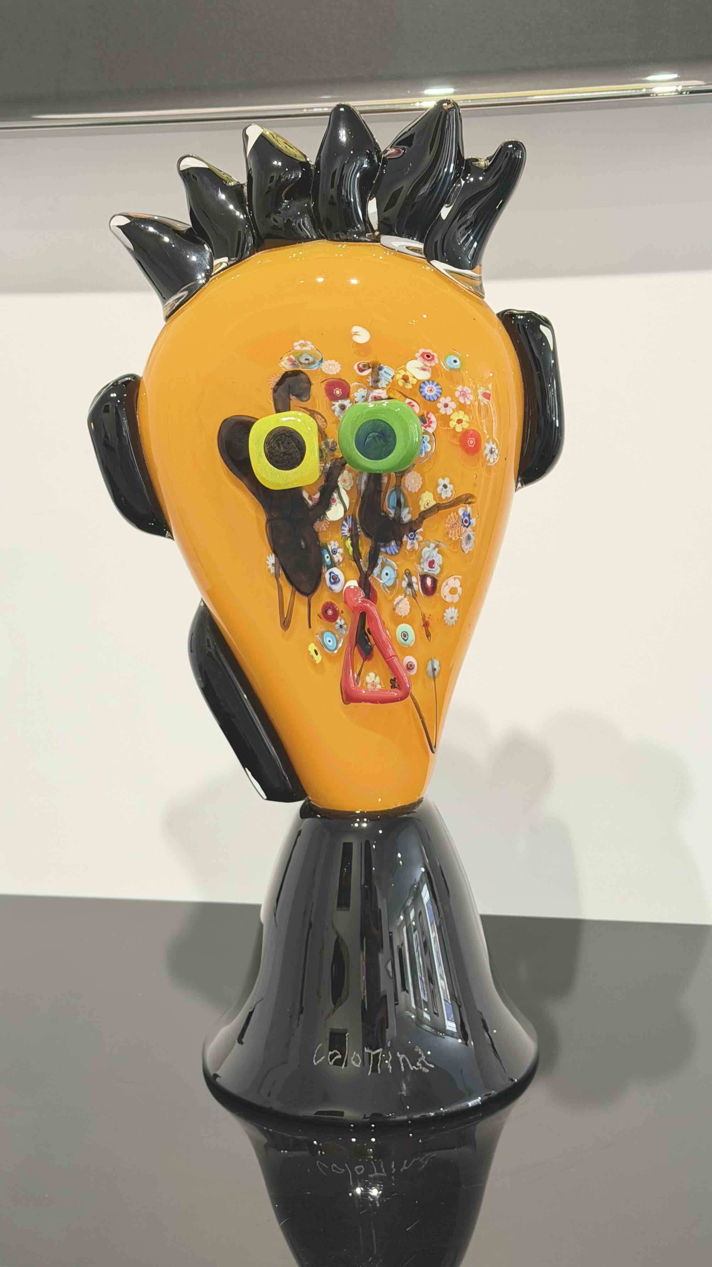 La Orange, verre soufflé de Jorge Colomina — Galerie Maner, Pont-Aven