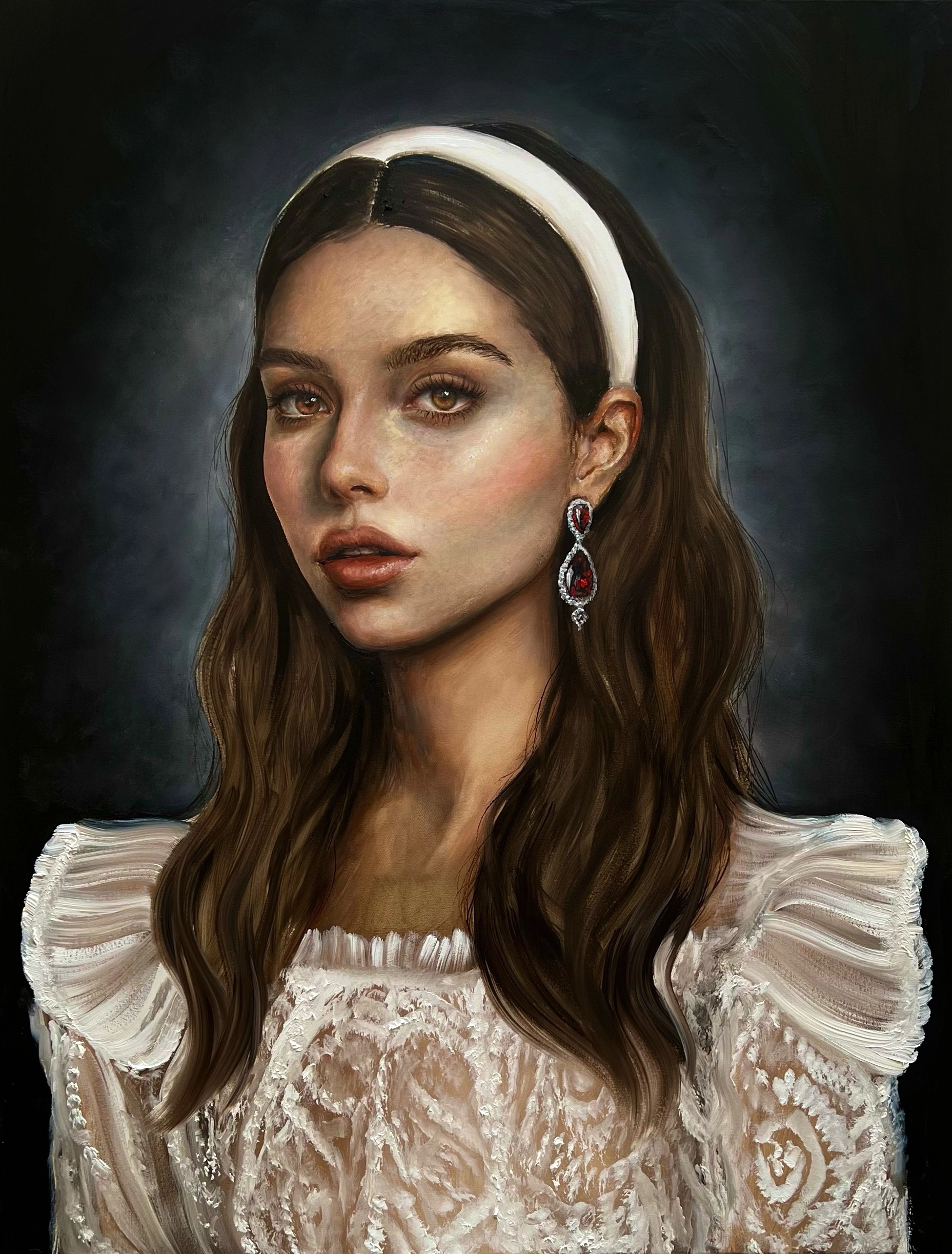Lola, huile sur toile d'ANNABELLE — Galerie Maner, Pont-Aven