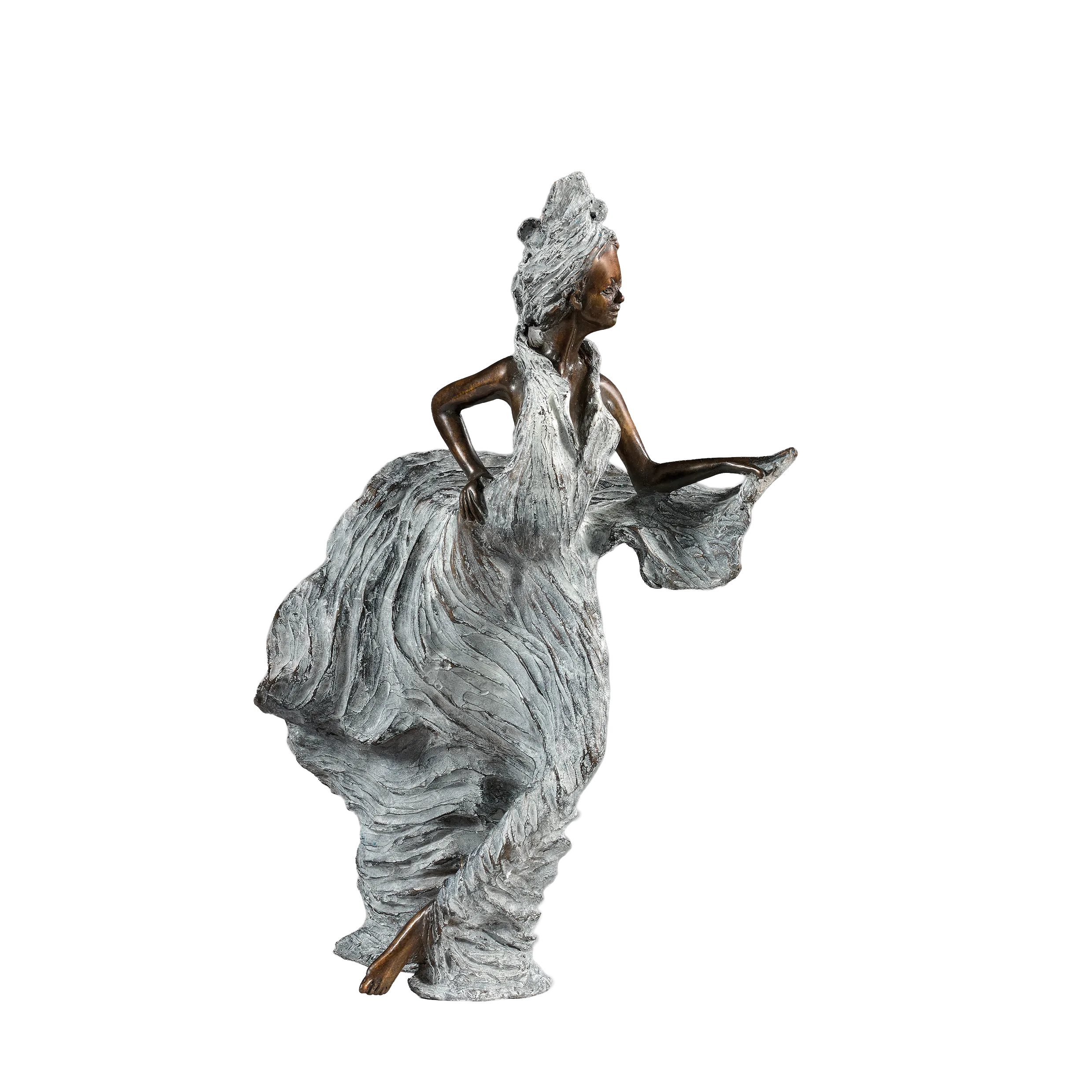 Manuella, sculpture en bronze de Nathalie Seguin — Galerie Maner, Pont-Aven
