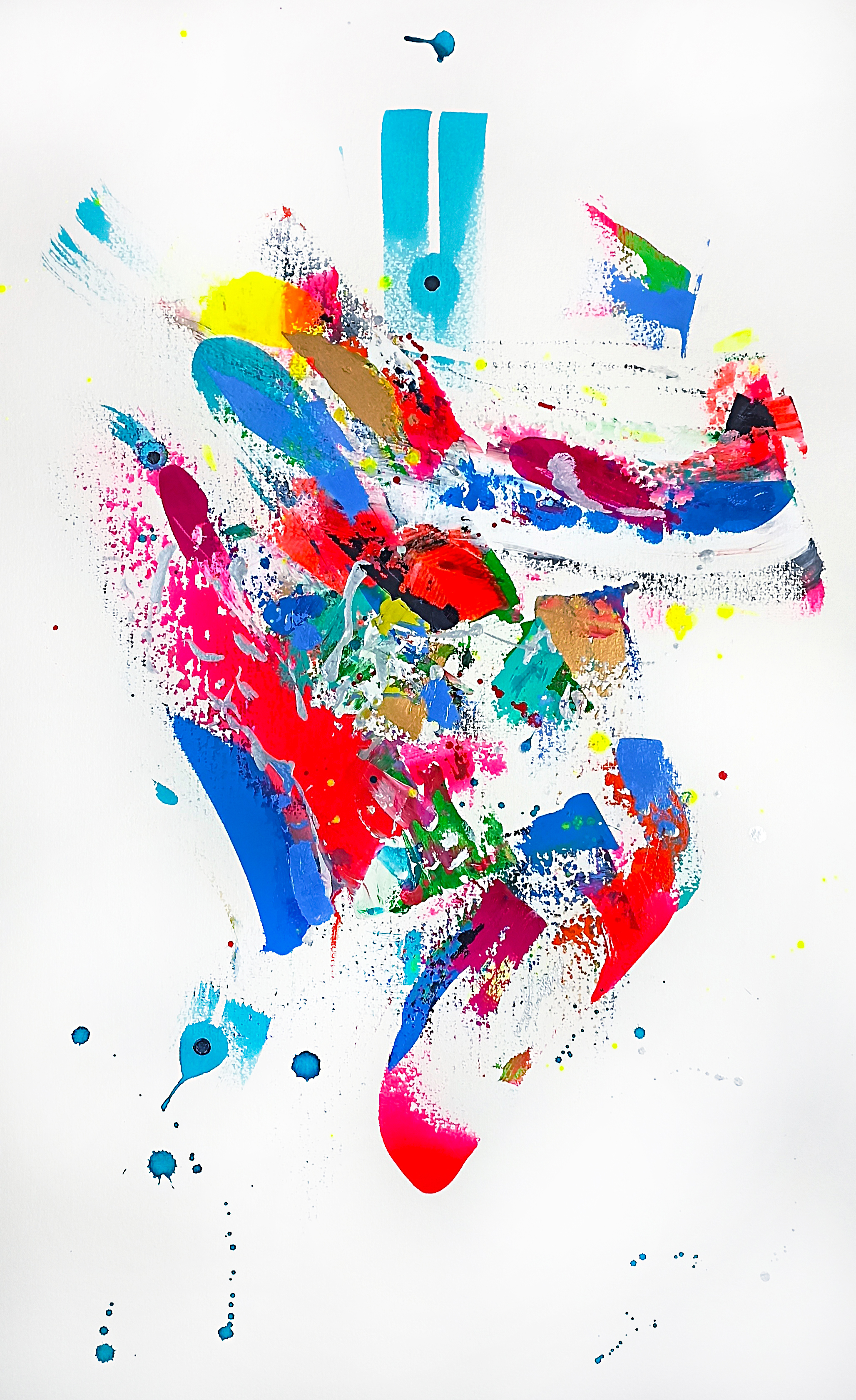 Mystic Sense, technique mixte sur papier de Stephanie Mackenzie — Galerie Maner, Pont-Aven