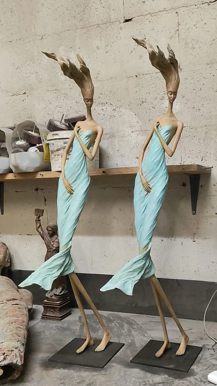 Secret Dream, sculpture en bronze d'Hedwige Leroux — Galerie Maner, Pont-Aven