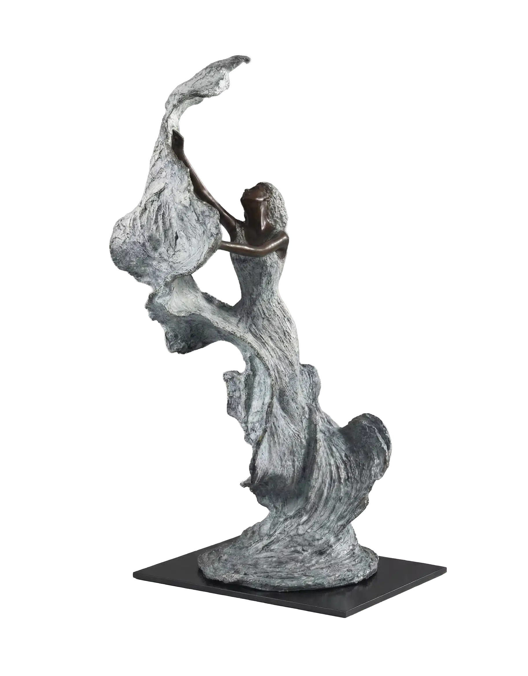 Albane, sculpture en bronze de Nathalie Seguin — Galerie Maner, Pont-Aven