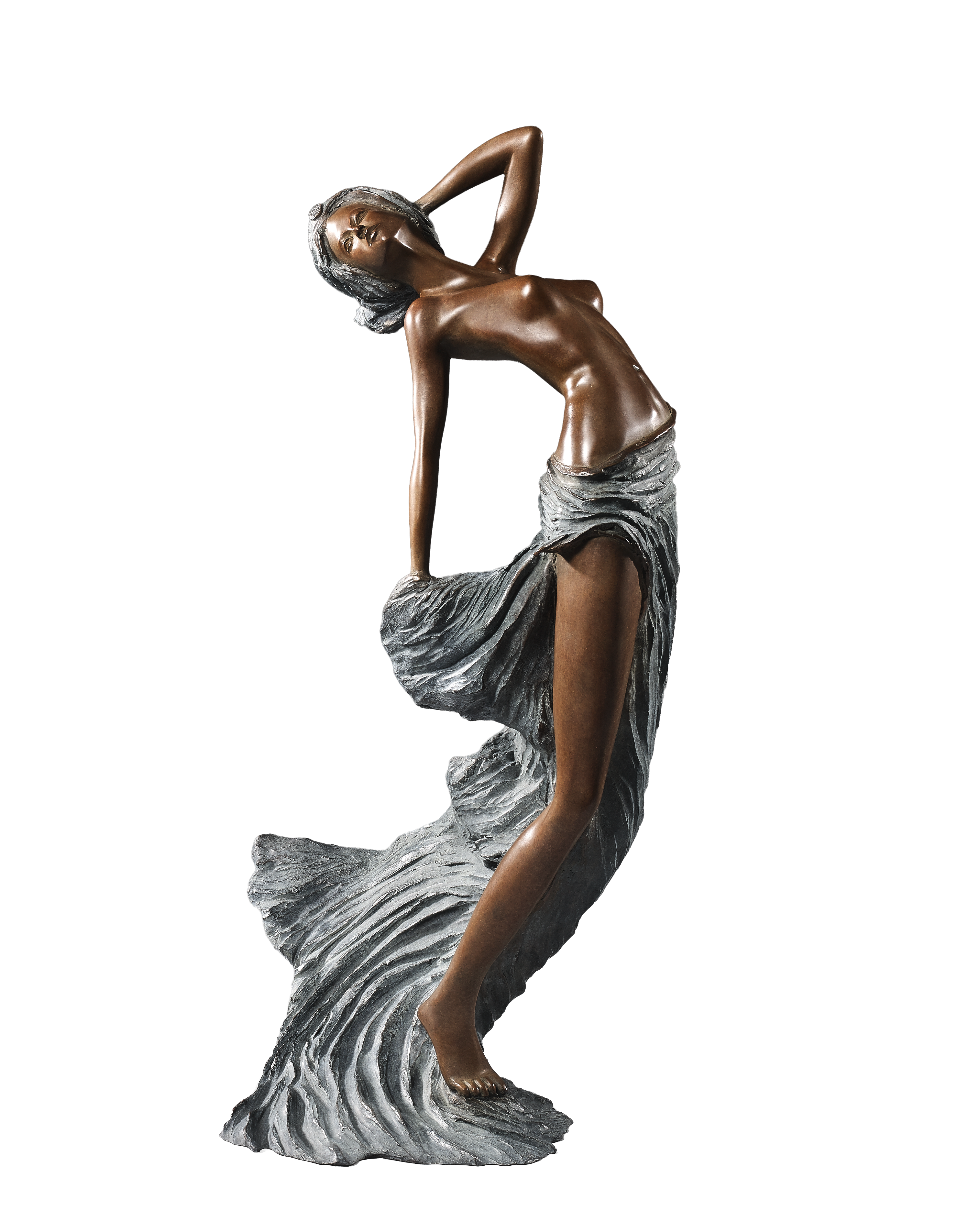 Ariane, sculpture en bronze de Nathalie Seguin — Galerie Maner, Pont-Aven