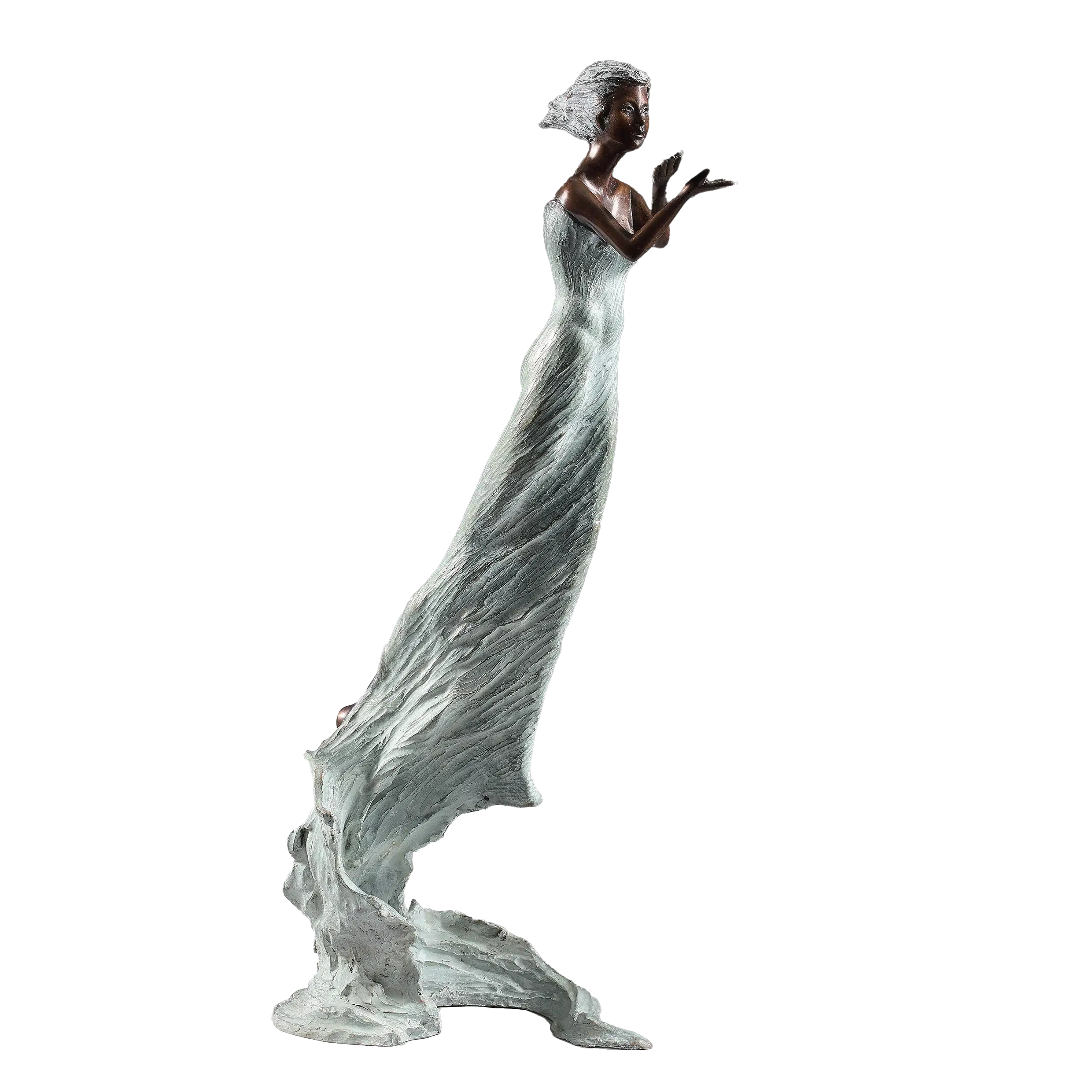 Diane, sculpture en bronze de Nathalie Seguin — Galerie Maner, Pont-Aven