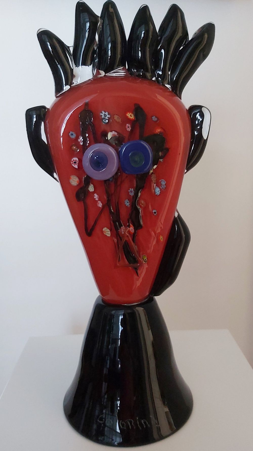 La Rouge, verre soufflé de Jorge Colomina — Galerie Maner, Pont-Aven