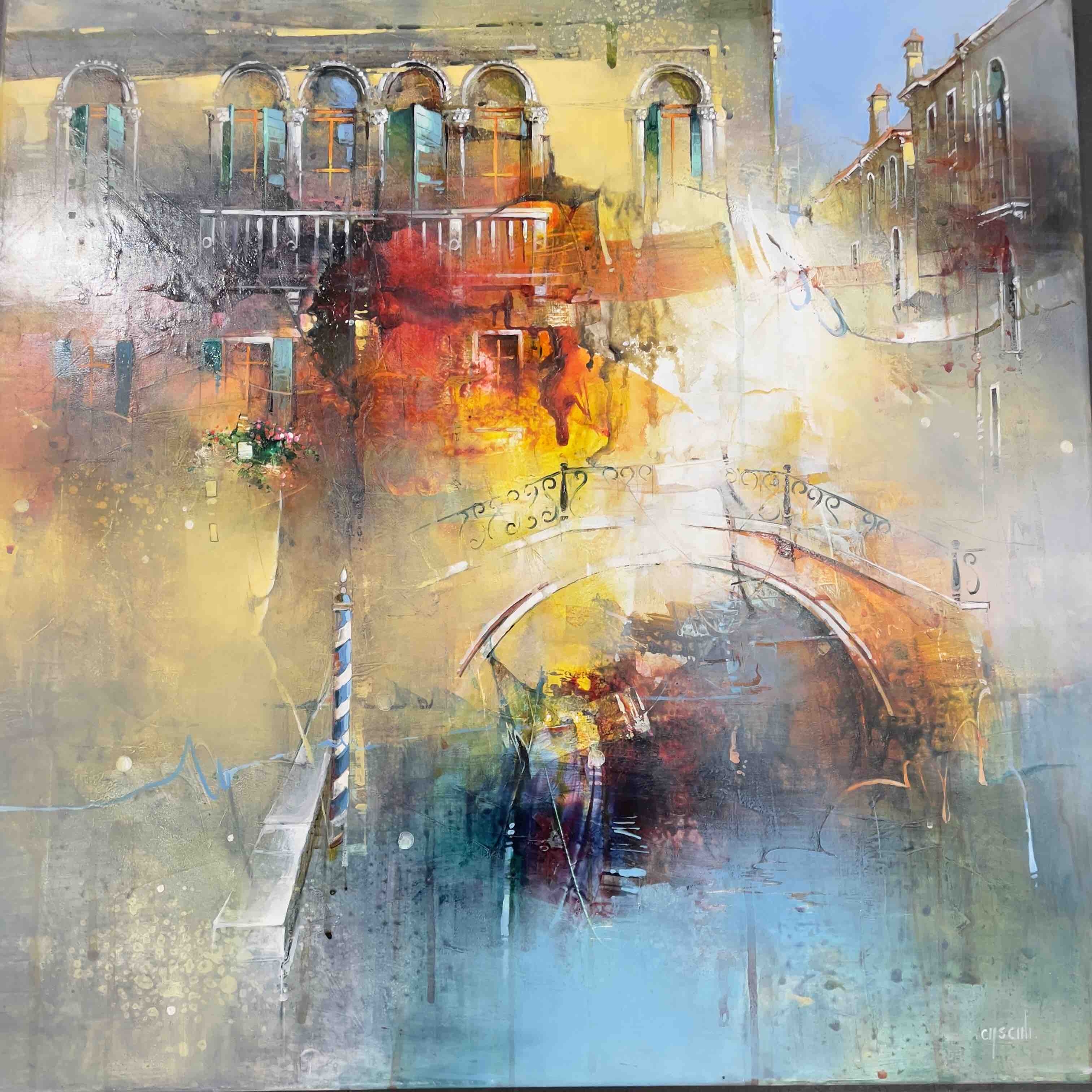 Storie quasi iniziate, mai finite, huile sur toile de Nadia Cascini — Galerie Maner, Pont-Aven