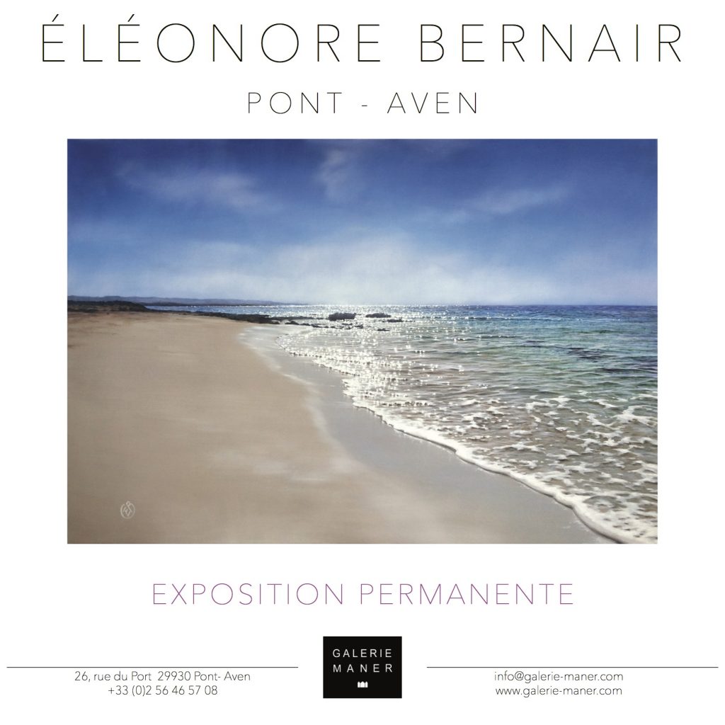 Superbe exposoitoon à la galerie maner peinture paysage maritime Eléonore bernair hyperréalisme