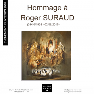 Hommage à Roger Suraud galerie Maner Pont-Aven 2018