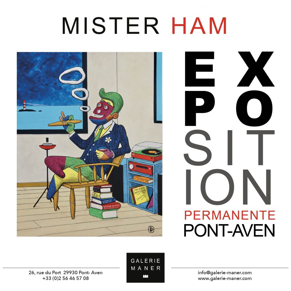 Vernissage Mister Ham Pont-Aven 2019 Monsieur B peinture illustration BD