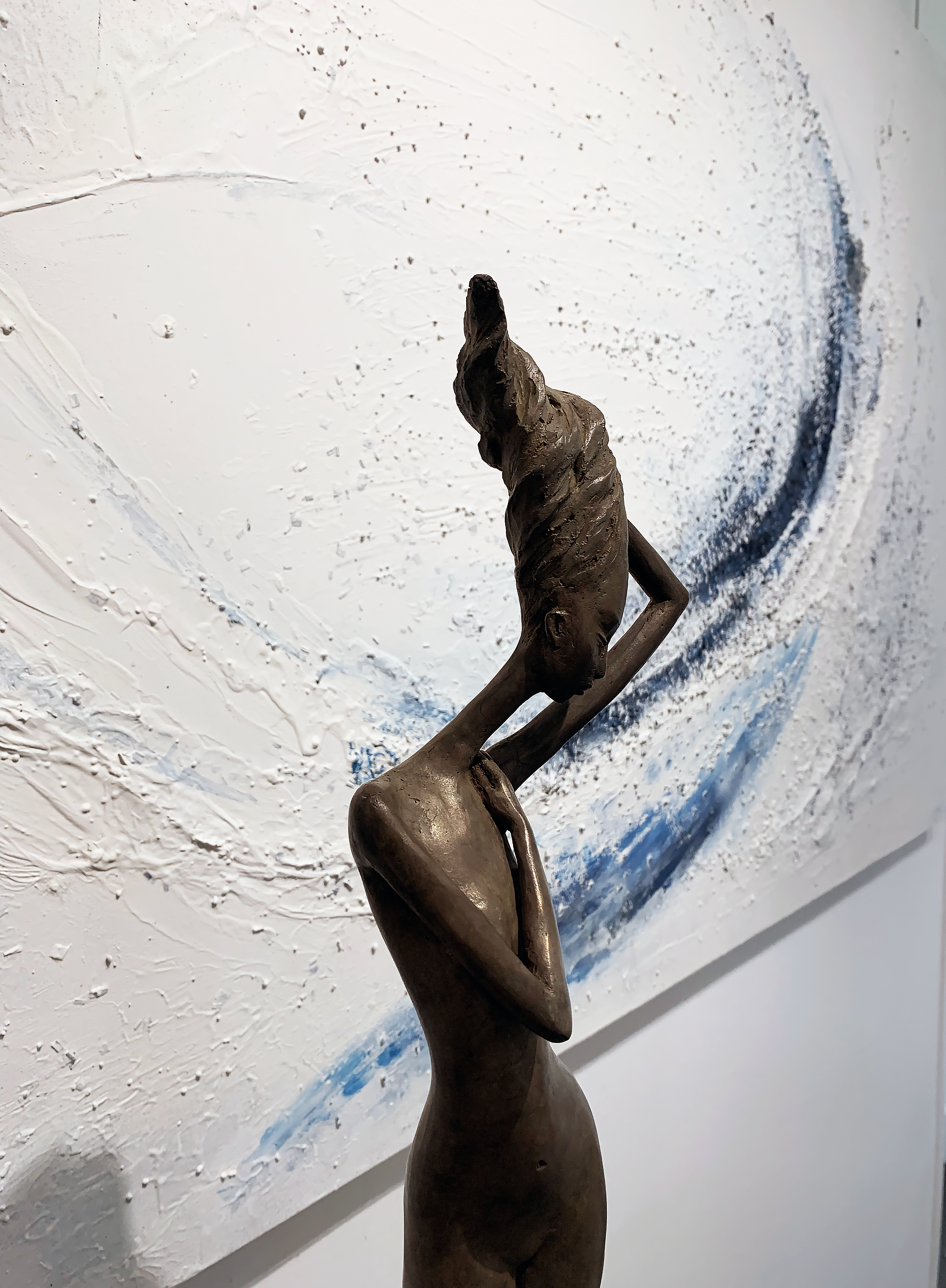 Werner Leroux Galerie MANER pont aven Bretagne Finistère art contemporain art abstrait geso peinture à l'huile peinture acrylique sculpture bronze élégance décoration art