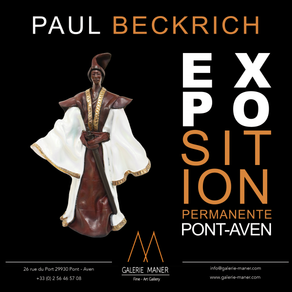 Paul Beckrich _Galerie_Maner_Pont_Aven_Galerie_d'art_contemporain_vernissage_raku_bronze